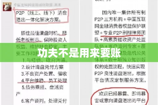 功夫不是用来要账