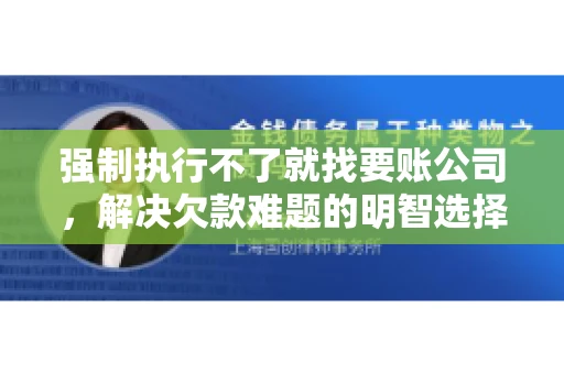 强制执行不了就找要账公司，解决欠款难题的明智选择