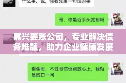 嘉兴要账公司，专业解决债务难题，助力企业健康发展