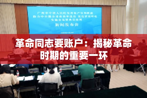 革命同志要账户：揭秘革命时期的重要一环