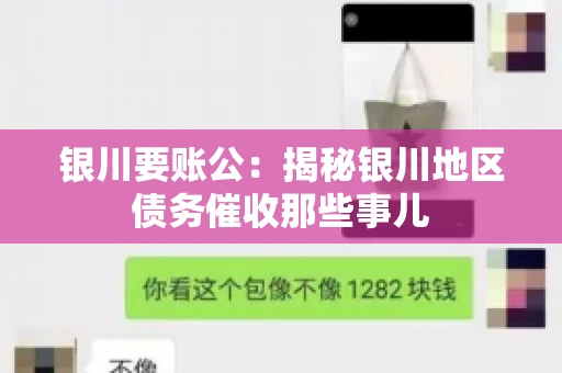 银川要账公：揭秘银川地区债务催收那些事儿