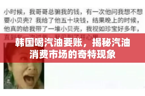 韩国喝汽油要账，揭秘汽油消费市场的奇特现象
