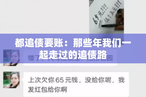 都追债要账：那些年我们一起走过的追债路