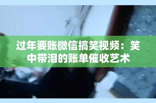过年要账微信搞笑视频：笑中带泪的账单催收艺术